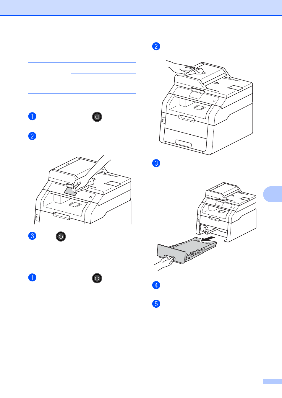 Cleaning the outside of the machine, Acleaning the outside of the machine | Brother MFC-9330CDW User Manual | Page 71 / 100