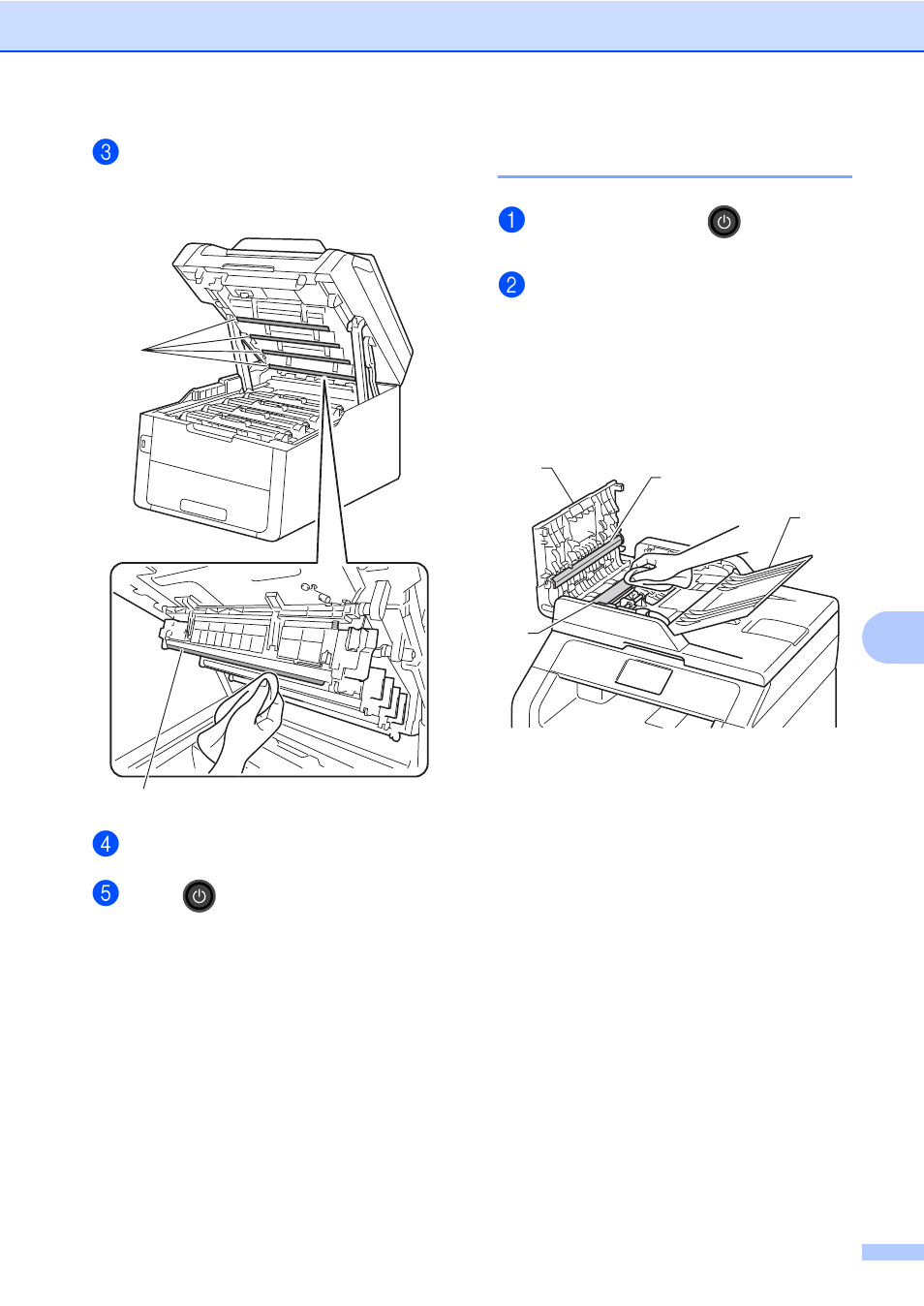 Cleaning the scanner | Brother MFC-9330CDW User Manual | Page 73 / 100