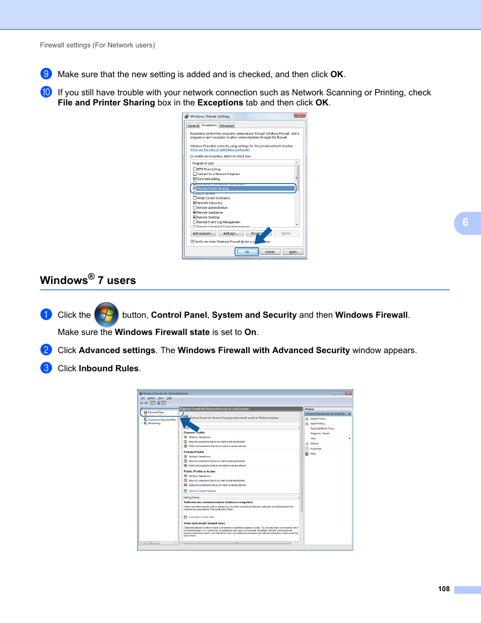 Windows® 7 users, Windows, 7 users | Brother MFC-9120CN User Manual | Page 116 / 215