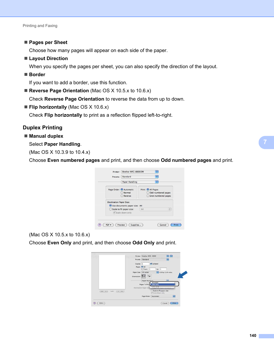 Duplex printing | Brother MFC-9120CN User Manual | Page 148 / 215