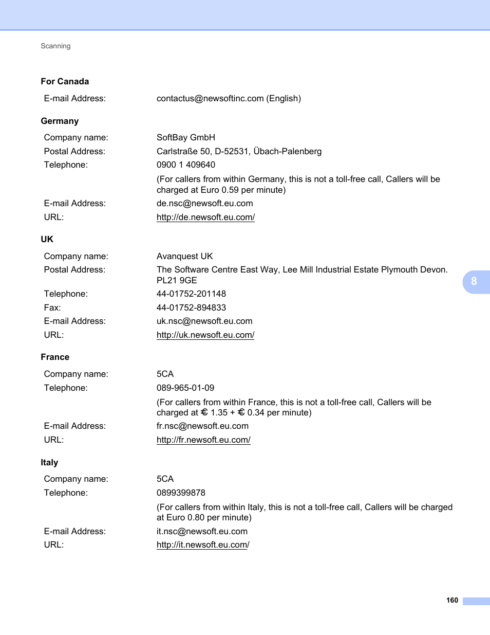 Brother MFC-9120CN User Manual | Page 168 / 215