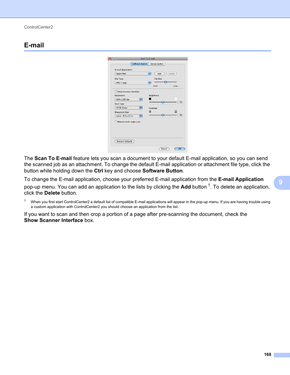 E-mail, 9e-mail | Brother MFC-9120CN User Manual | Page 176 / 215