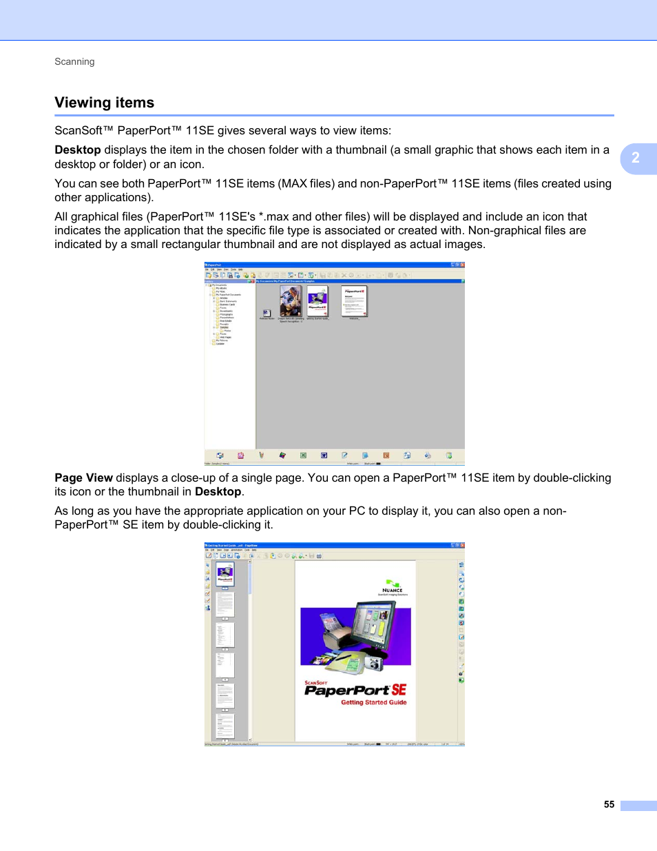 Viewing items, 2viewing items | Brother MFC-9120CN User Manual | Page 63 / 215