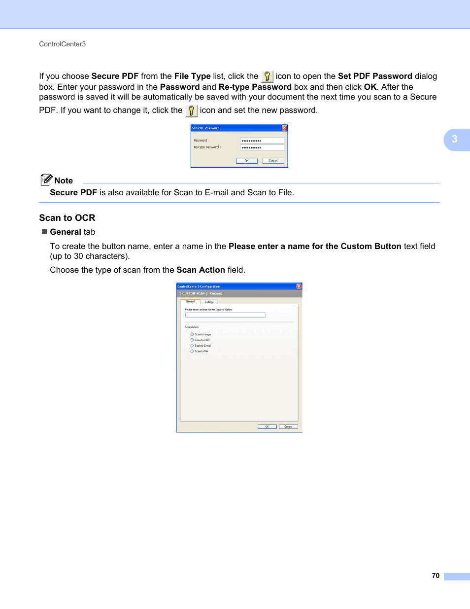 Scan to ocr | Brother MFC-9120CN User Manual | Page 78 / 215