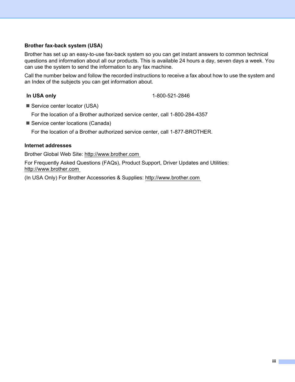 Brother MFC-440CN User Manual | Page 4 / 67