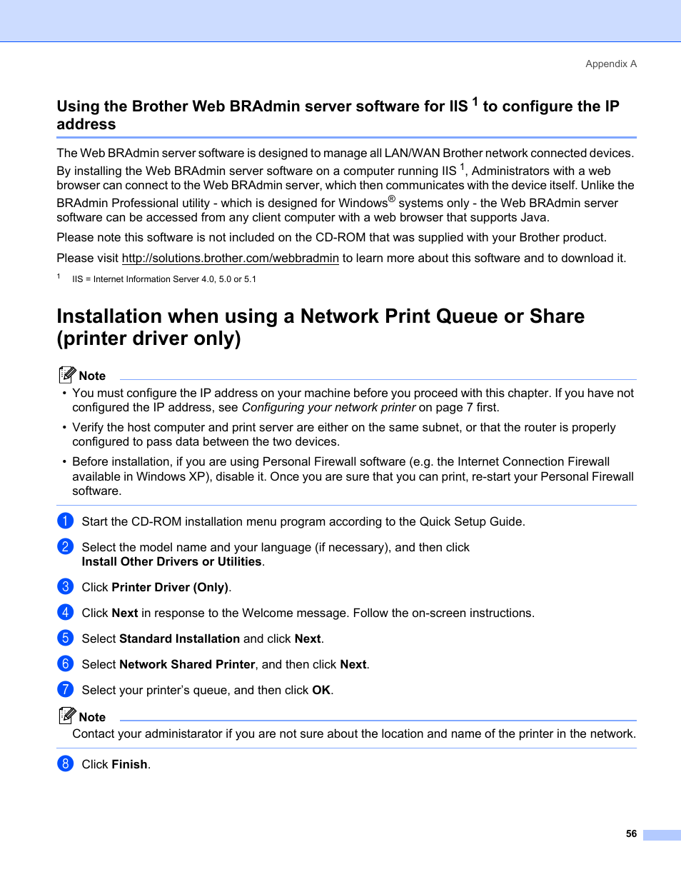 E installation when using a | Brother MFC-440CN User Manual | Page 62 / 67