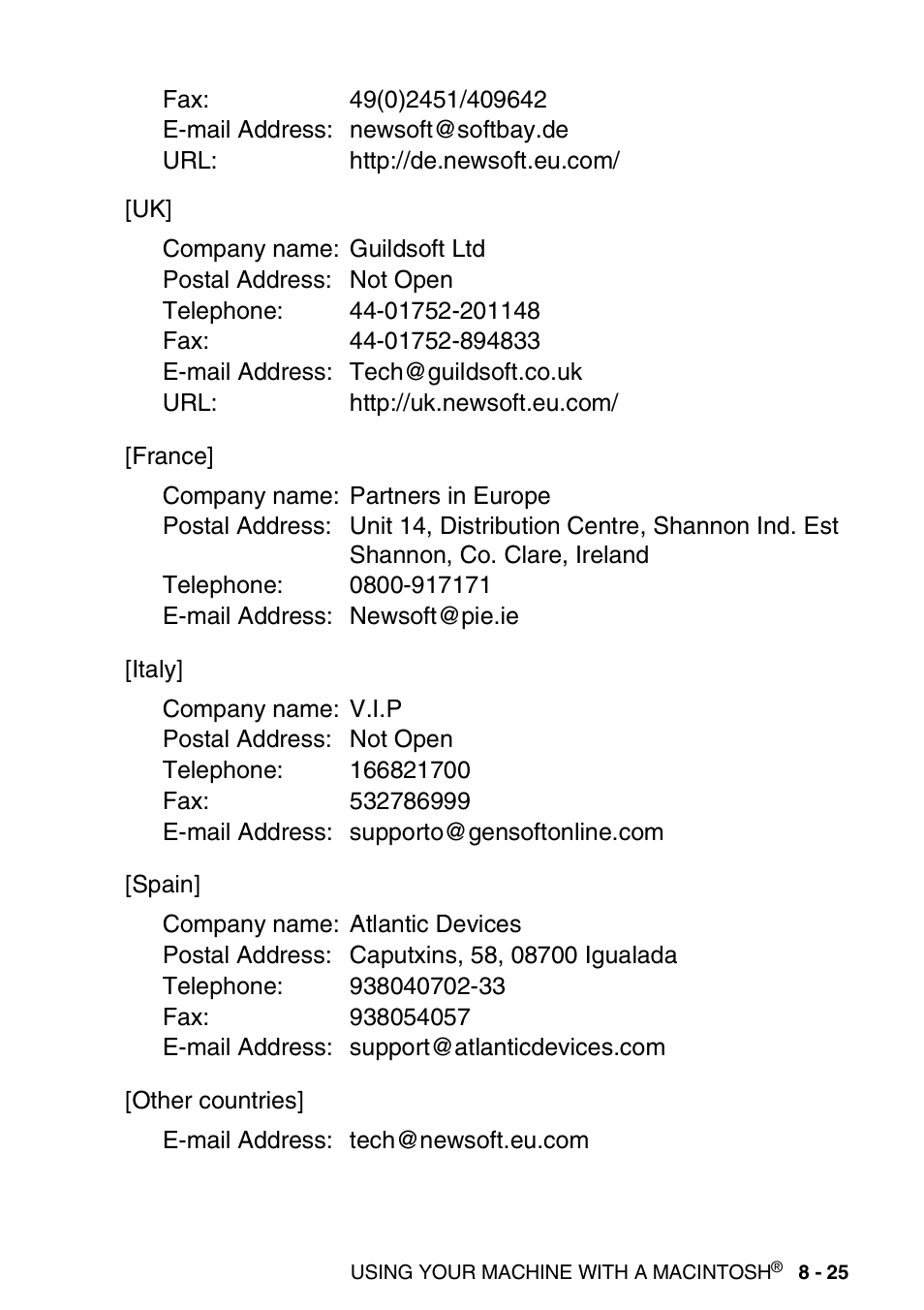 Brother MFC-3240C User Manual | Page 147 / 173