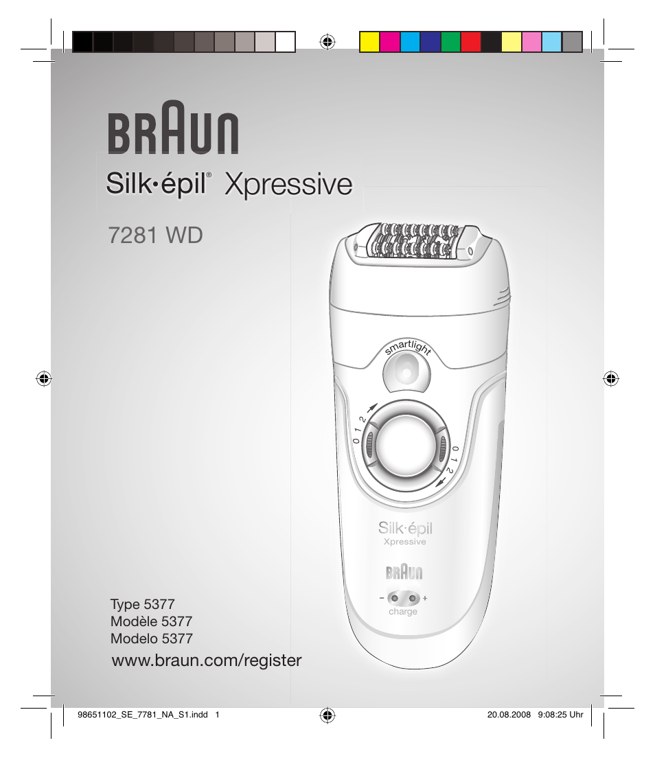 Braun 7281 Silk-épil Xpressive User Manual | 30 pages