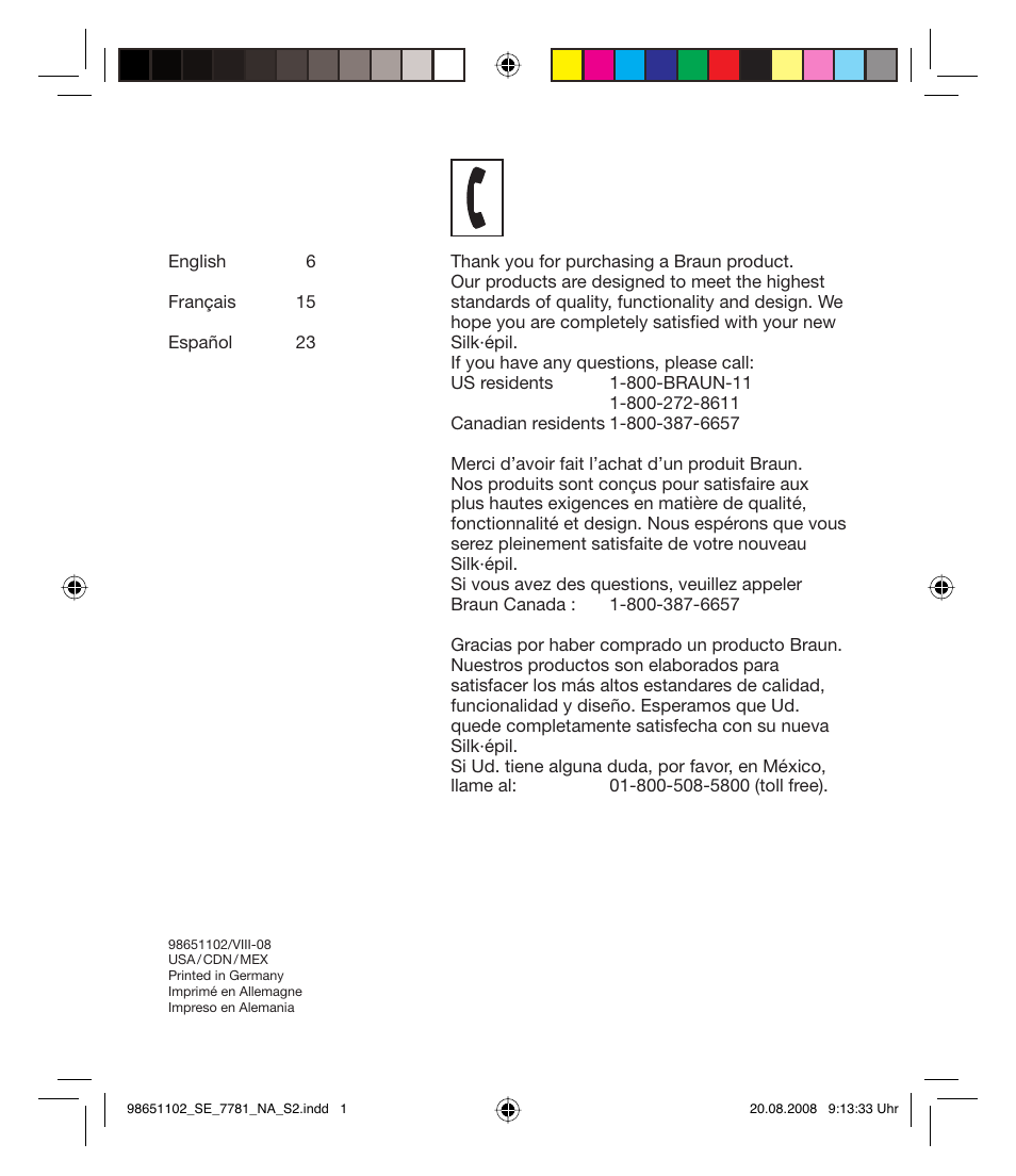 Braun 7281 Silk-épil Xpressive User Manual | Page 2 / 30
