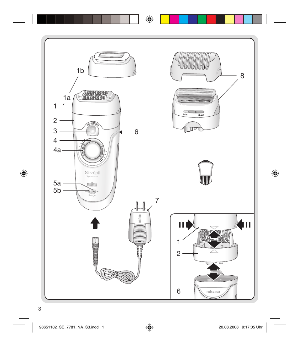Braun 7281 Silk-épil Xpressive User Manual | Page 3 / 30