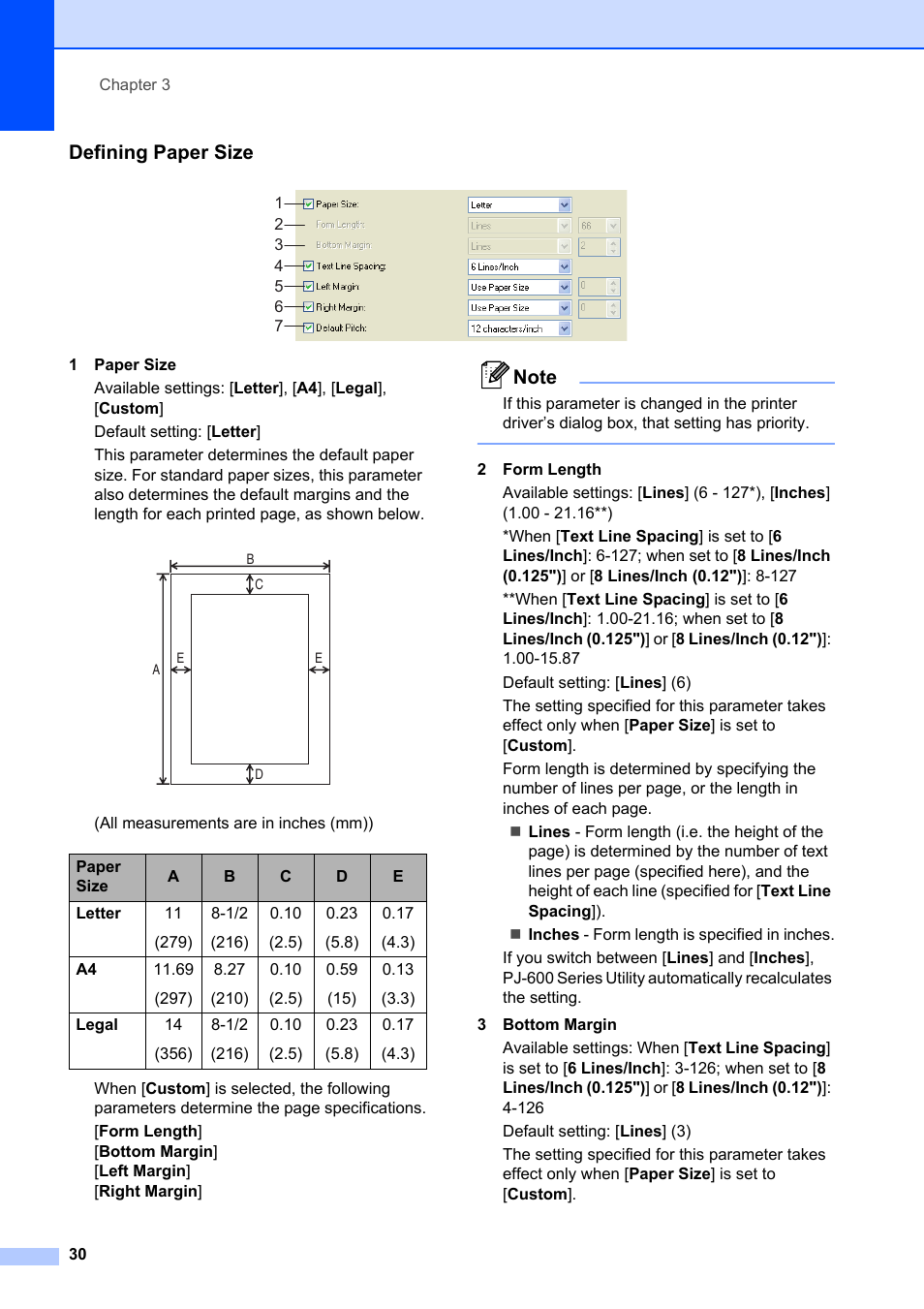 Defining paper size | Brother Pocket Jet6 PJ-622 User Manual | Page 34 / 61