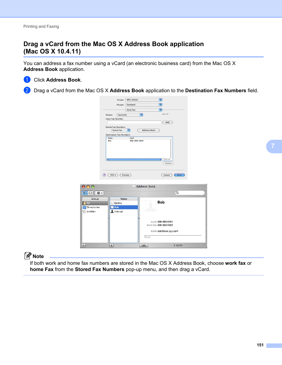 Mac os x 10.4.11) | Brother MFC-9325CW User Manual | Page 159 / 221