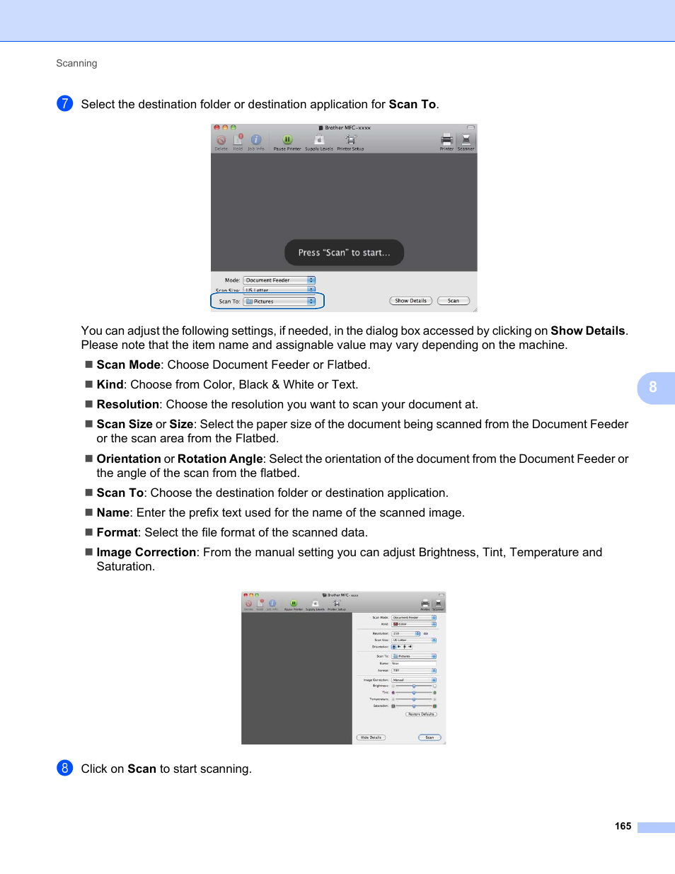 Brother MFC-9325CW User Manual | Page 173 / 221