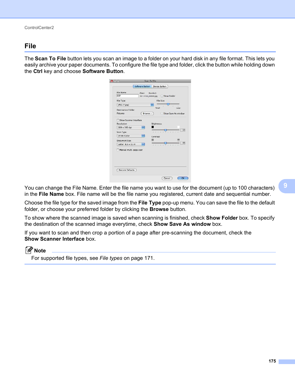 File, 9file | Brother MFC-9325CW User Manual | Page 183 / 221