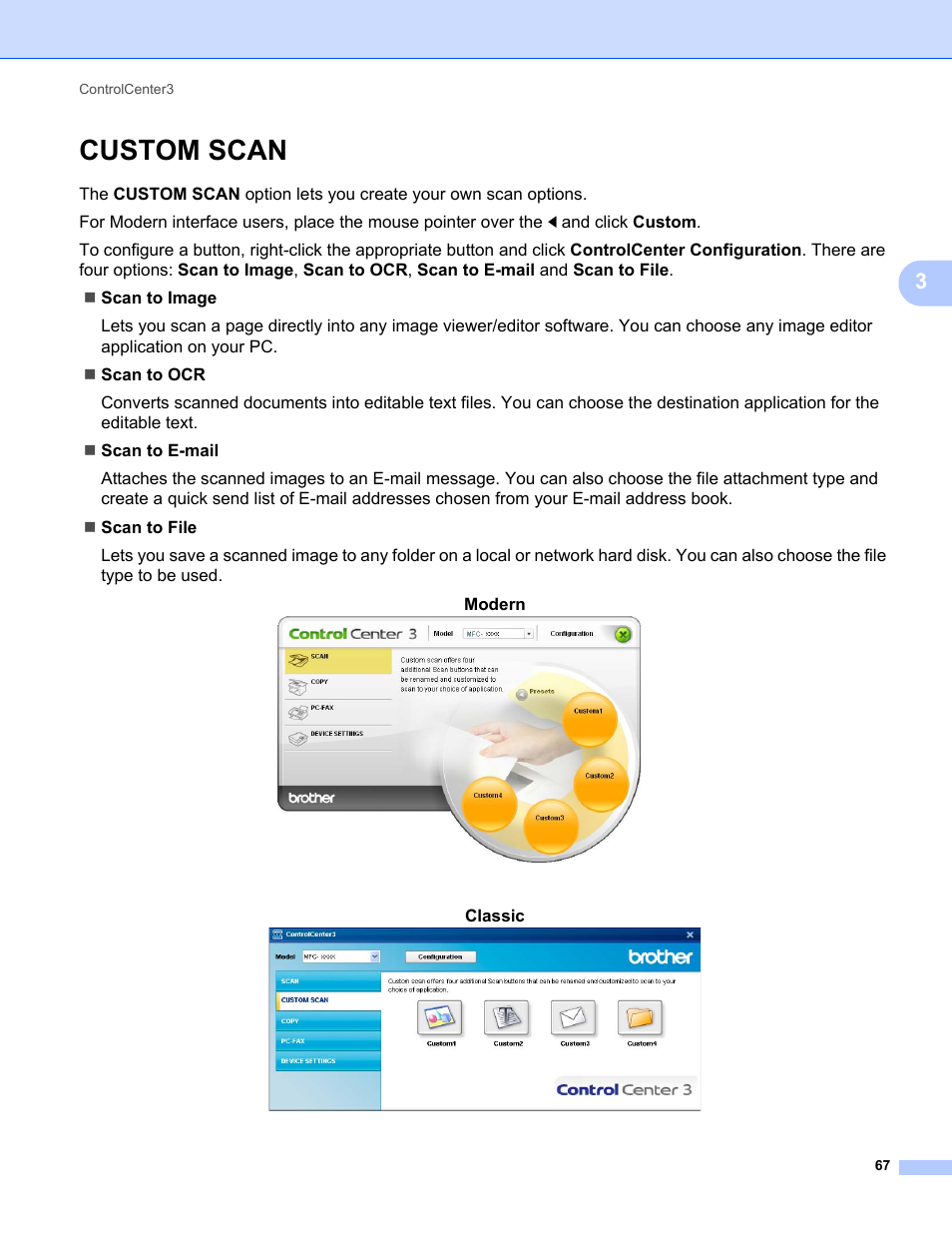 Custom scan | Brother MFC-9325CW User Manual | Page 75 / 221