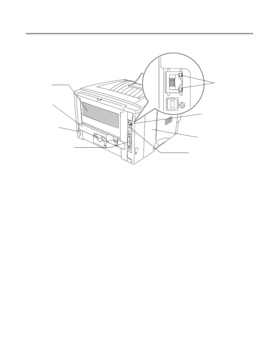 Back view, Back view -3 | Brother HL-5150D User Manual | Page 10 / 143