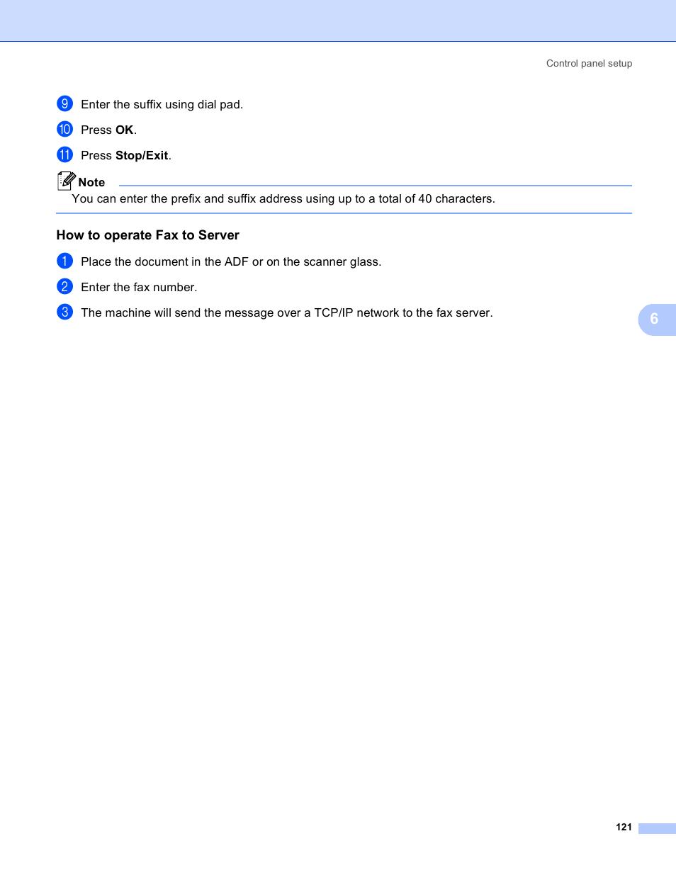 How to operate fax to server | Brother MFC 8480DN User Manual | Page 132 / 249