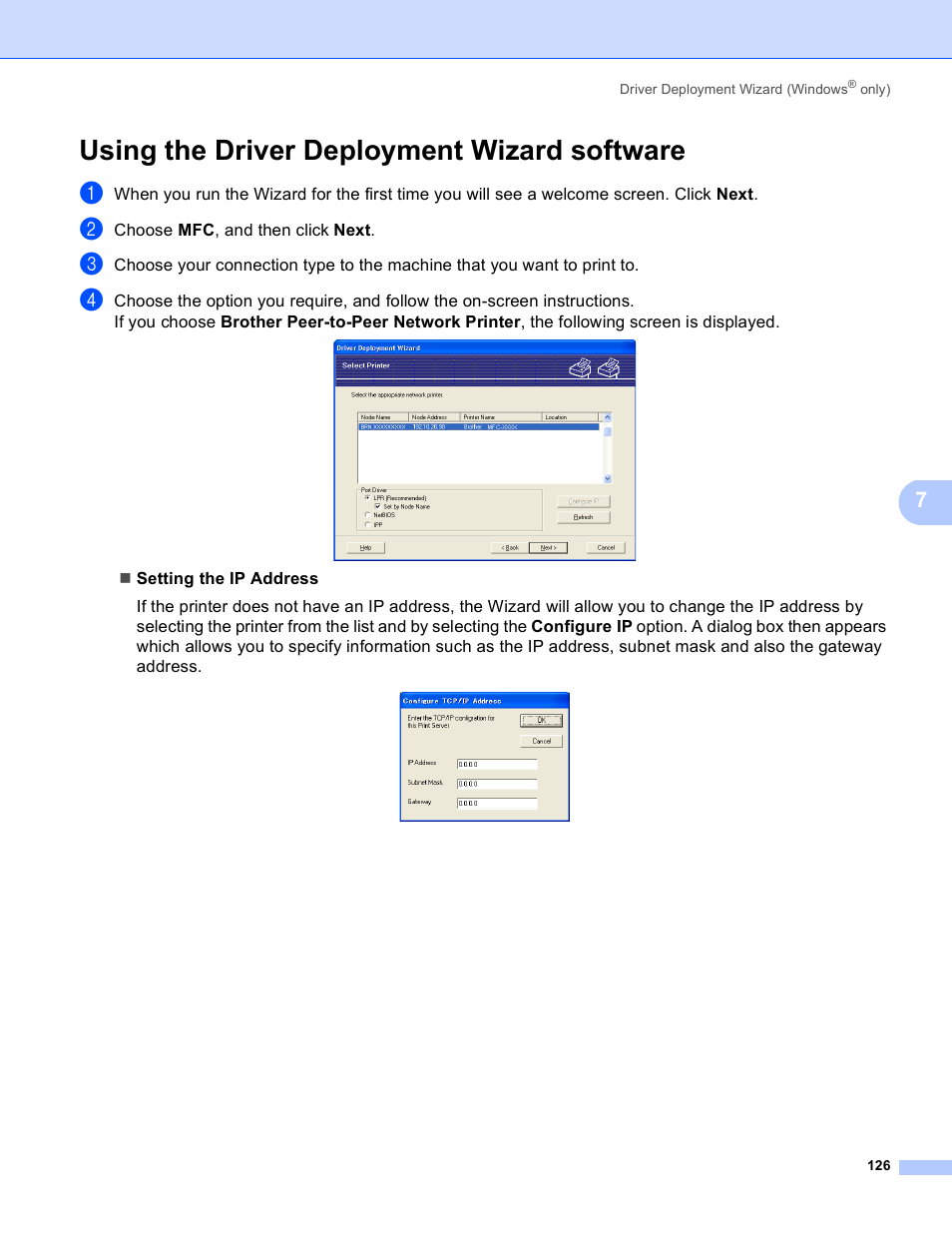 Using the driver deployment wizard software | Brother MFC 8480DN User Manual | Page 137 / 249