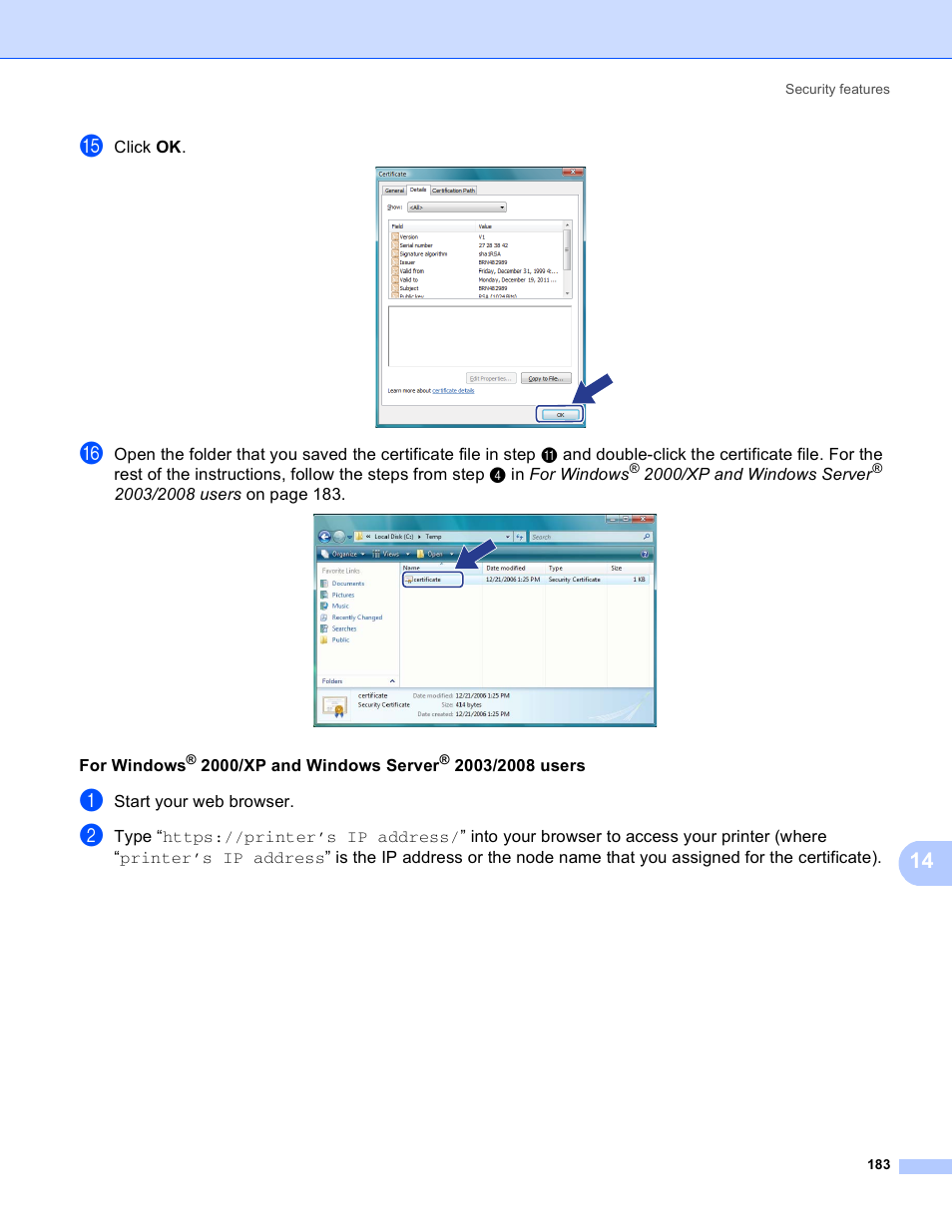 For windows, 2000/xp and windows server | Brother MFC 8480DN User Manual | Page 194 / 249