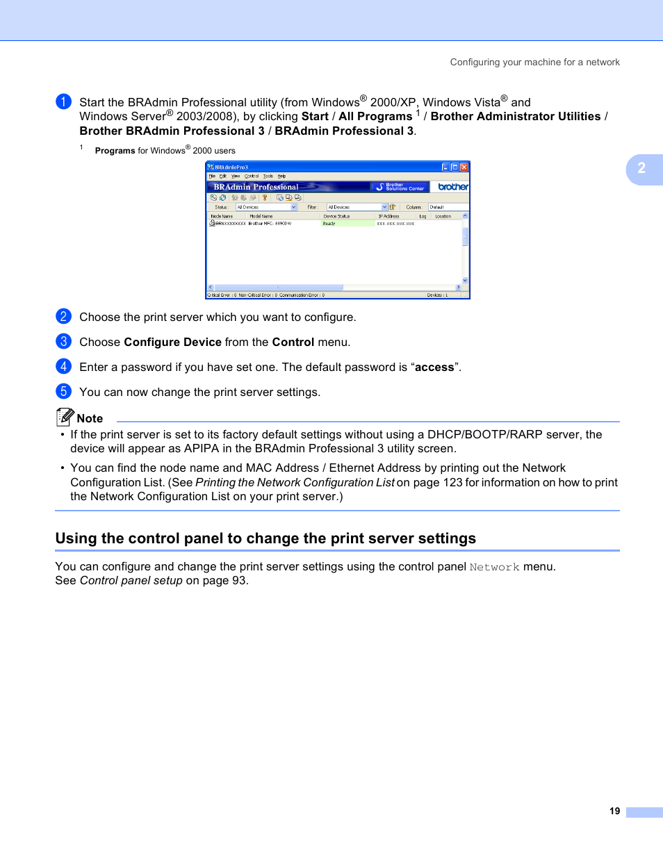 Brother MFC 8480DN User Manual | Page 30 / 249