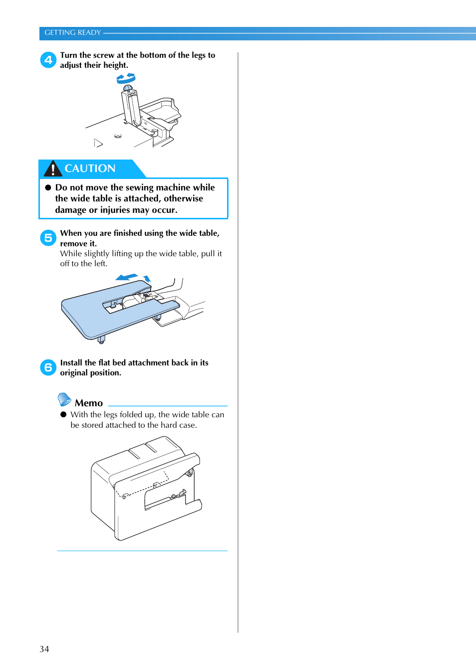 Caution | Brother NX-200 User Manual | Page 40 / 111