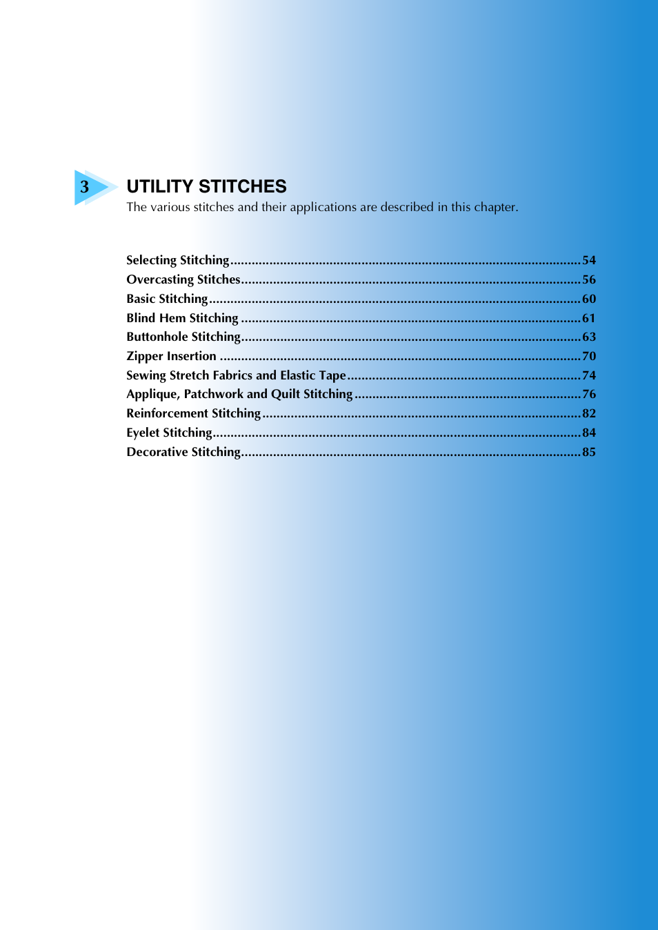 3utility stitches | Brother NX-200 User Manual | Page 59 / 111