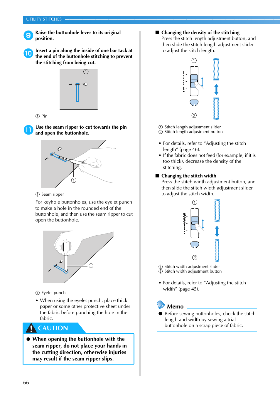 Caution | Brother NX-200 User Manual | Page 72 / 111