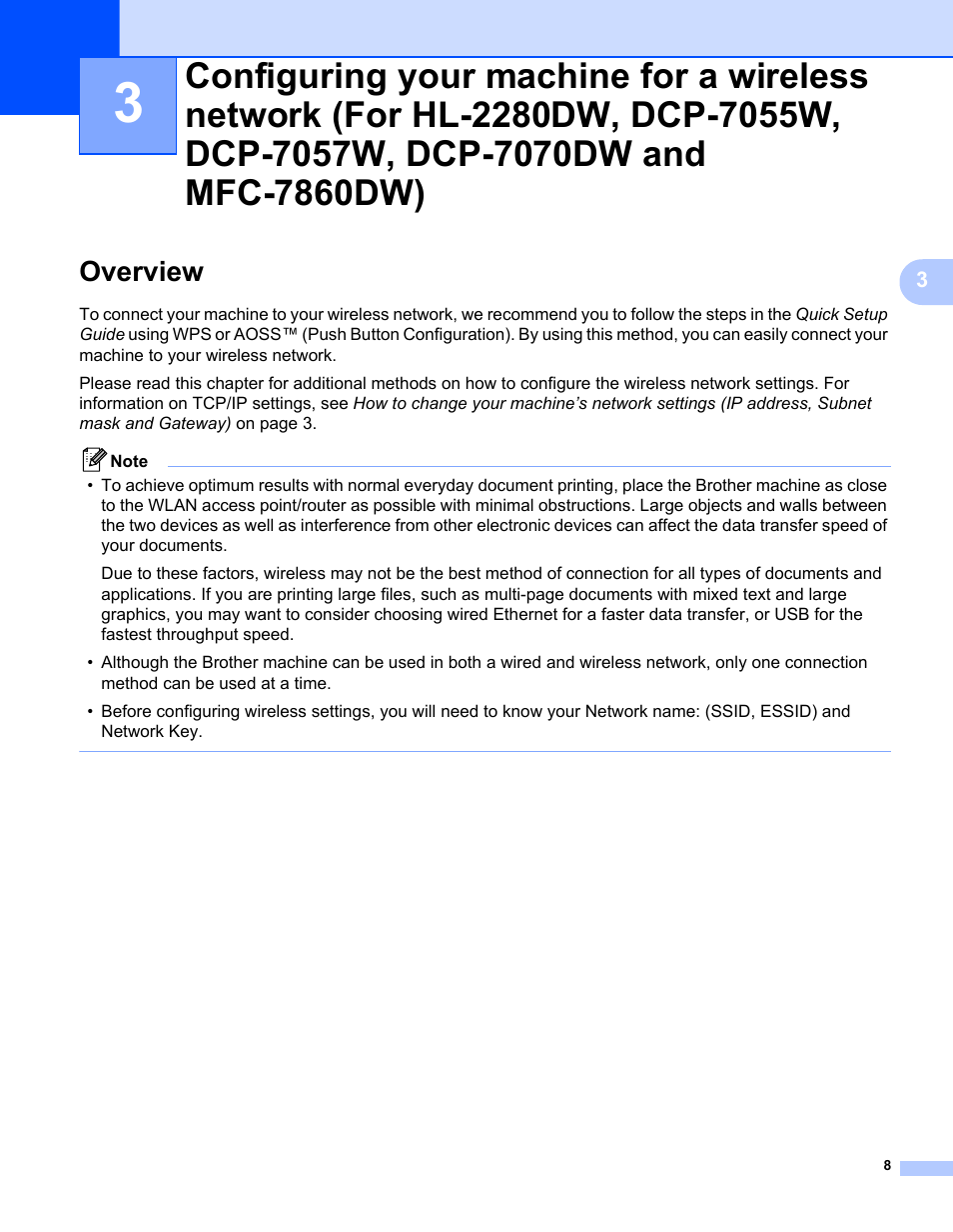 Overview | Brother MFC 7460DN User Manual | Page 13 / 82