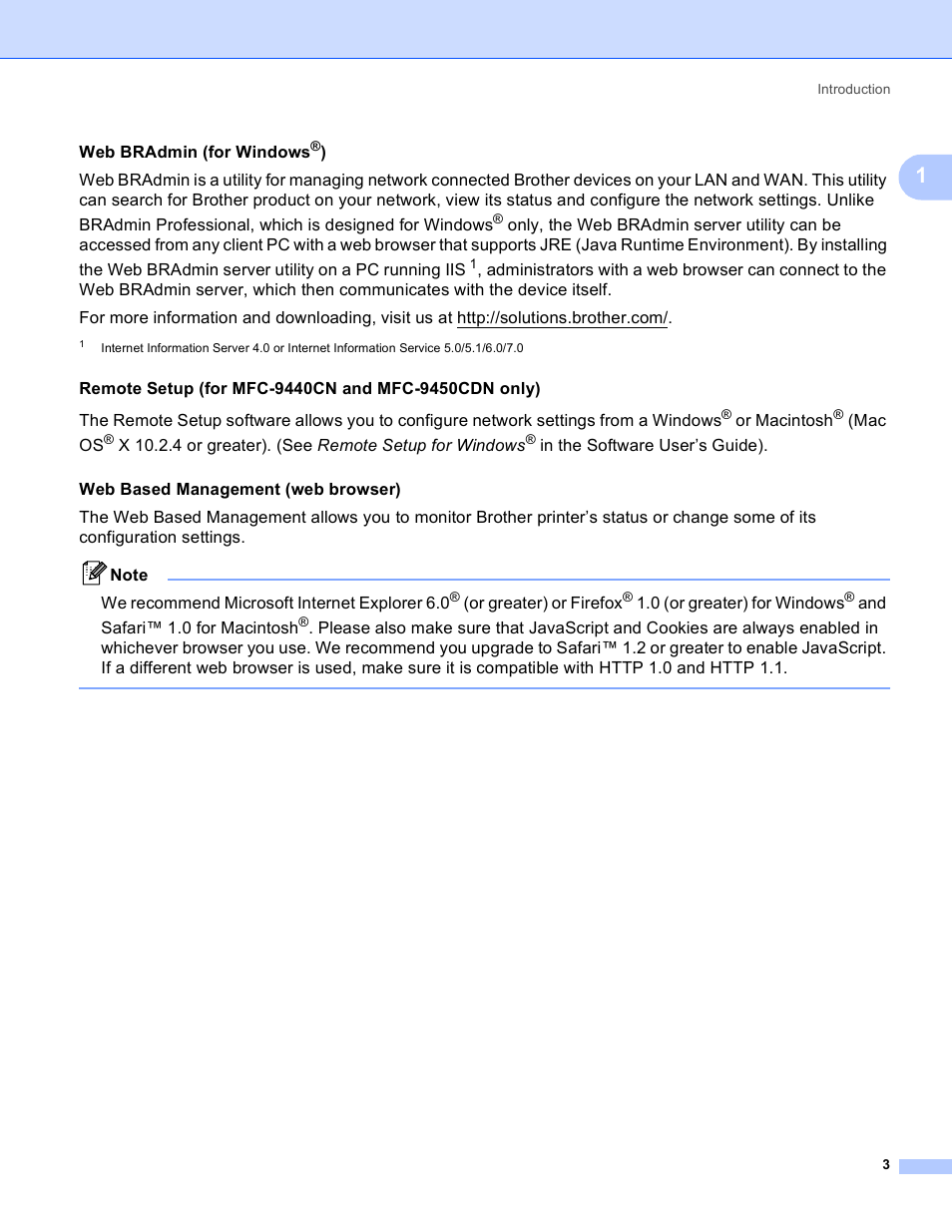 Brother MFC-9440CN User Manual | Page 11 / 103