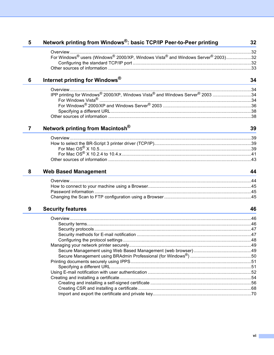 Brother MFC-9440CN User Manual | Page 7 / 103