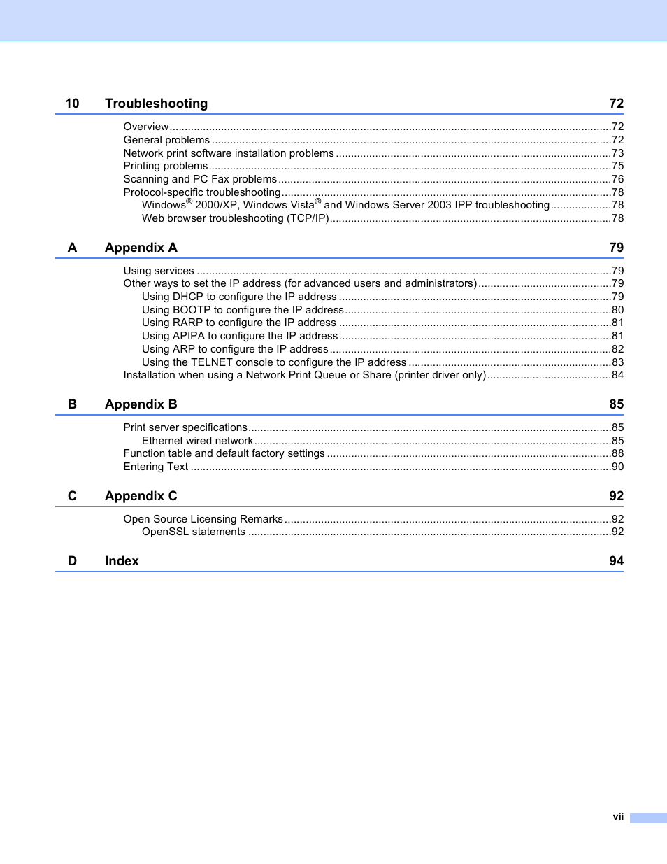 Brother MFC-9440CN User Manual | Page 8 / 103