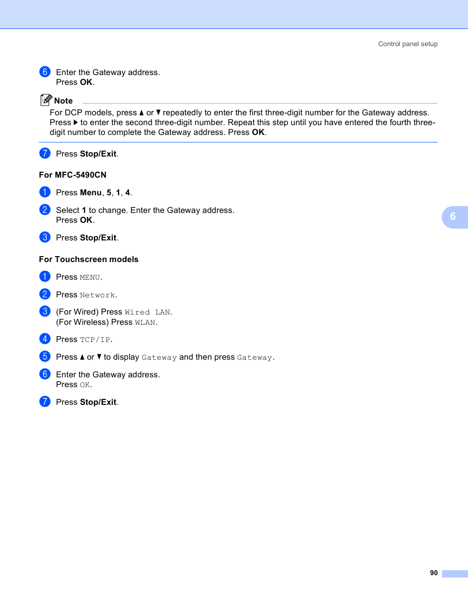Brother MFC-5895CW User Manual | Page 100 / 209