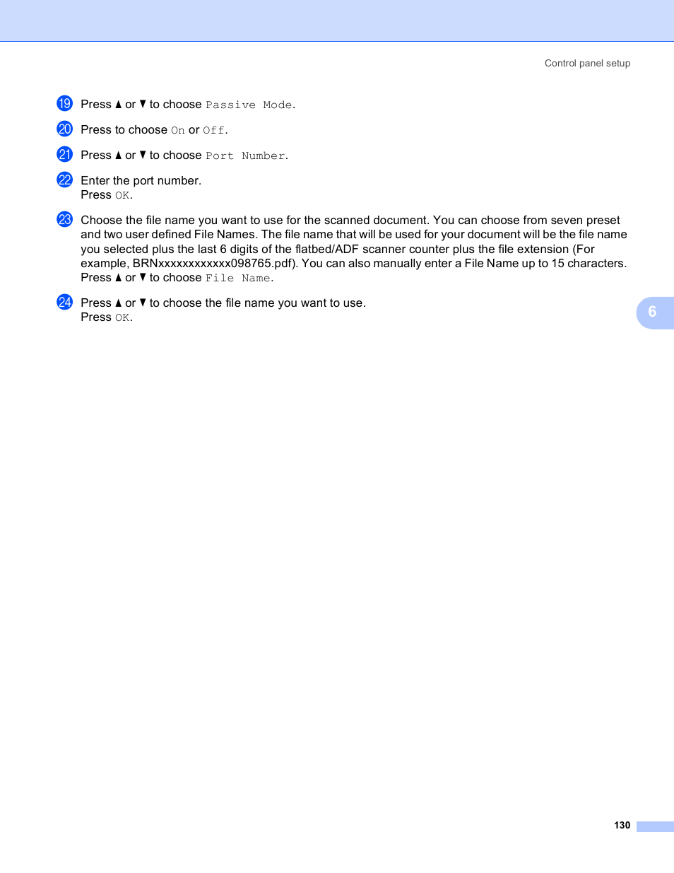Brother MFC-5895CW User Manual | Page 140 / 209