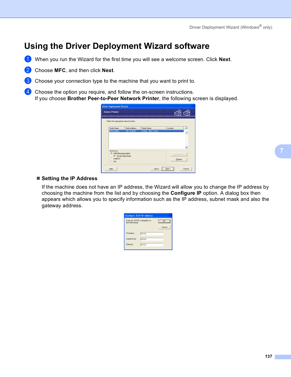 Using the driver deployment wizard software | Brother MFC-5895CW User Manual | Page 147 / 209
