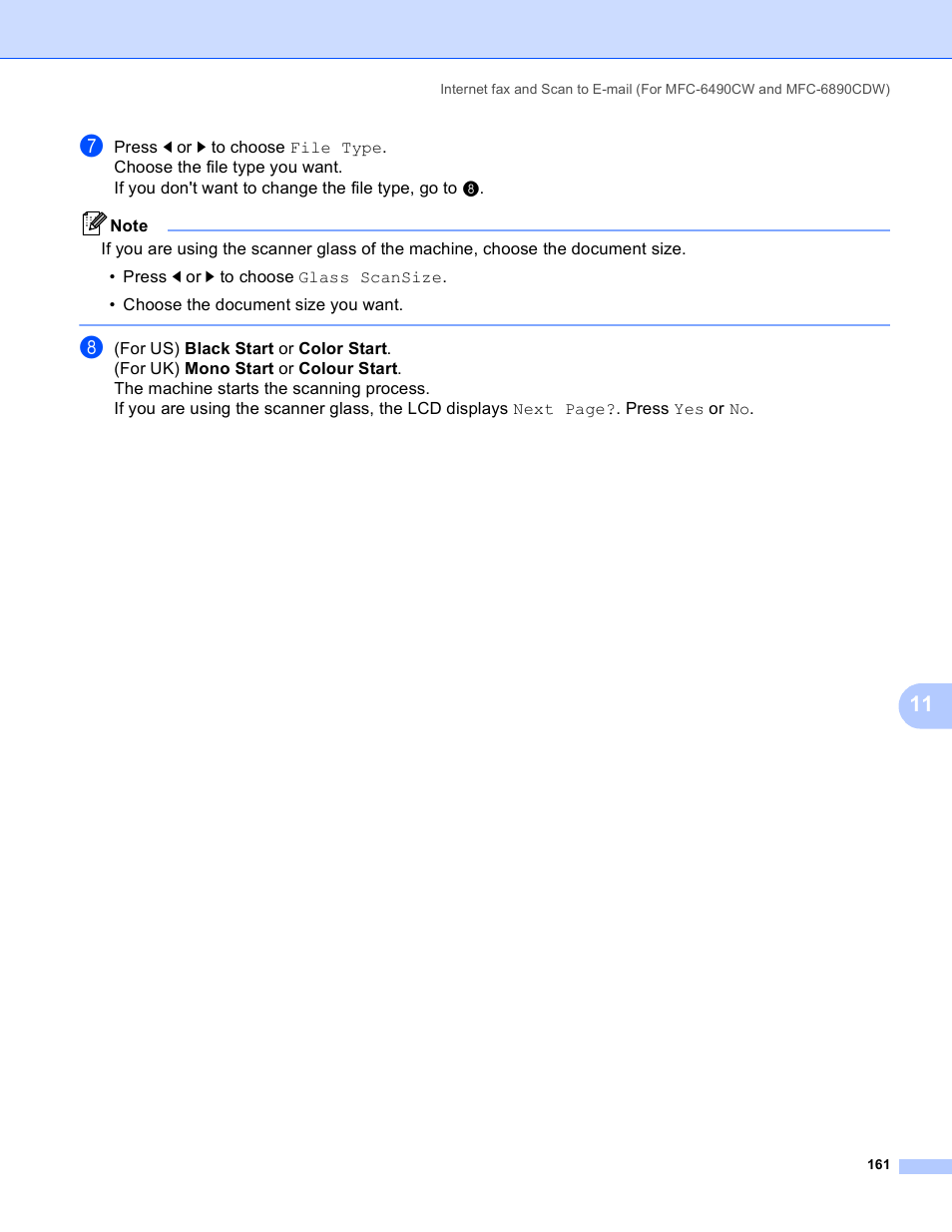 Brother MFC-5895CW User Manual | Page 171 / 209