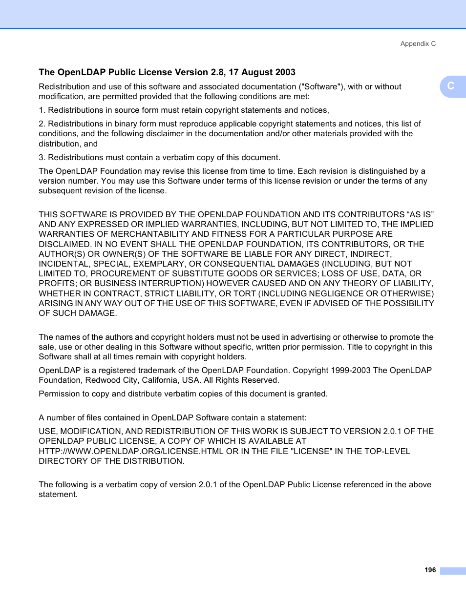 Brother MFC-5895CW User Manual | Page 206 / 209