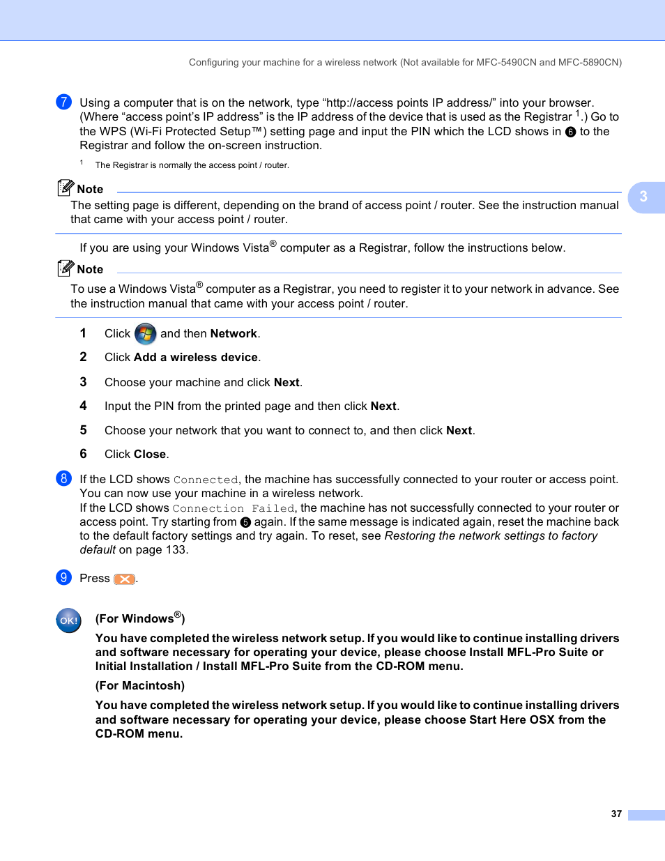 Brother MFC-5895CW User Manual | Page 47 / 209
