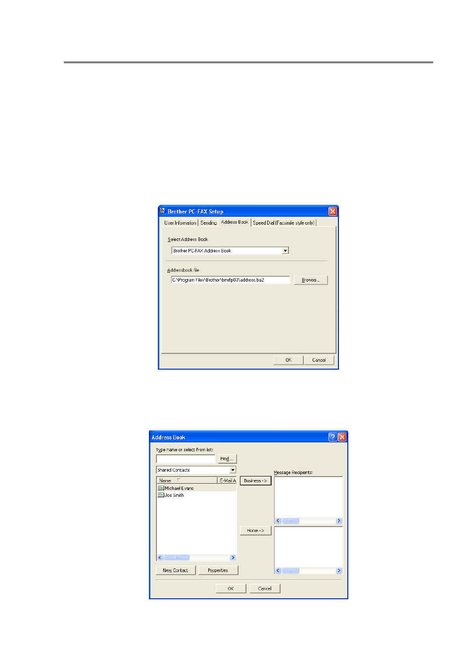 Address book, Address book -5 | Brother MFC-8640D User Manual | Page 100 / 179