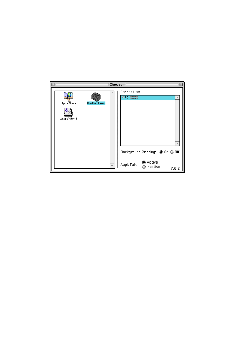 Using the brother printer driver with your apple, Macintosh, Mac os | Brother MFC-8640D User Manual | Page 117 / 179