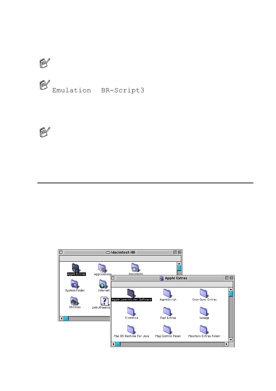 Using the ps driver with your apple® macintosh, For mac os® 8.6 to 9.2 users, Using the ps driver with your apple | Macintosh, For mac os, 6 to 9.2 users -7, 6 to 9.2 users | Brother MFC-8640D User Manual | Page 122 / 179