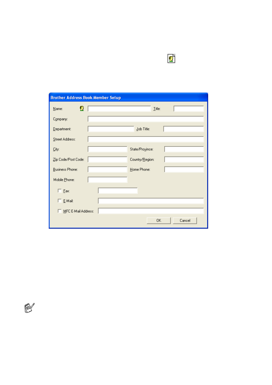 Extra options in address book, Extra options in address book -3 | Brother MFC-8640D User Manual | Page 175 / 179