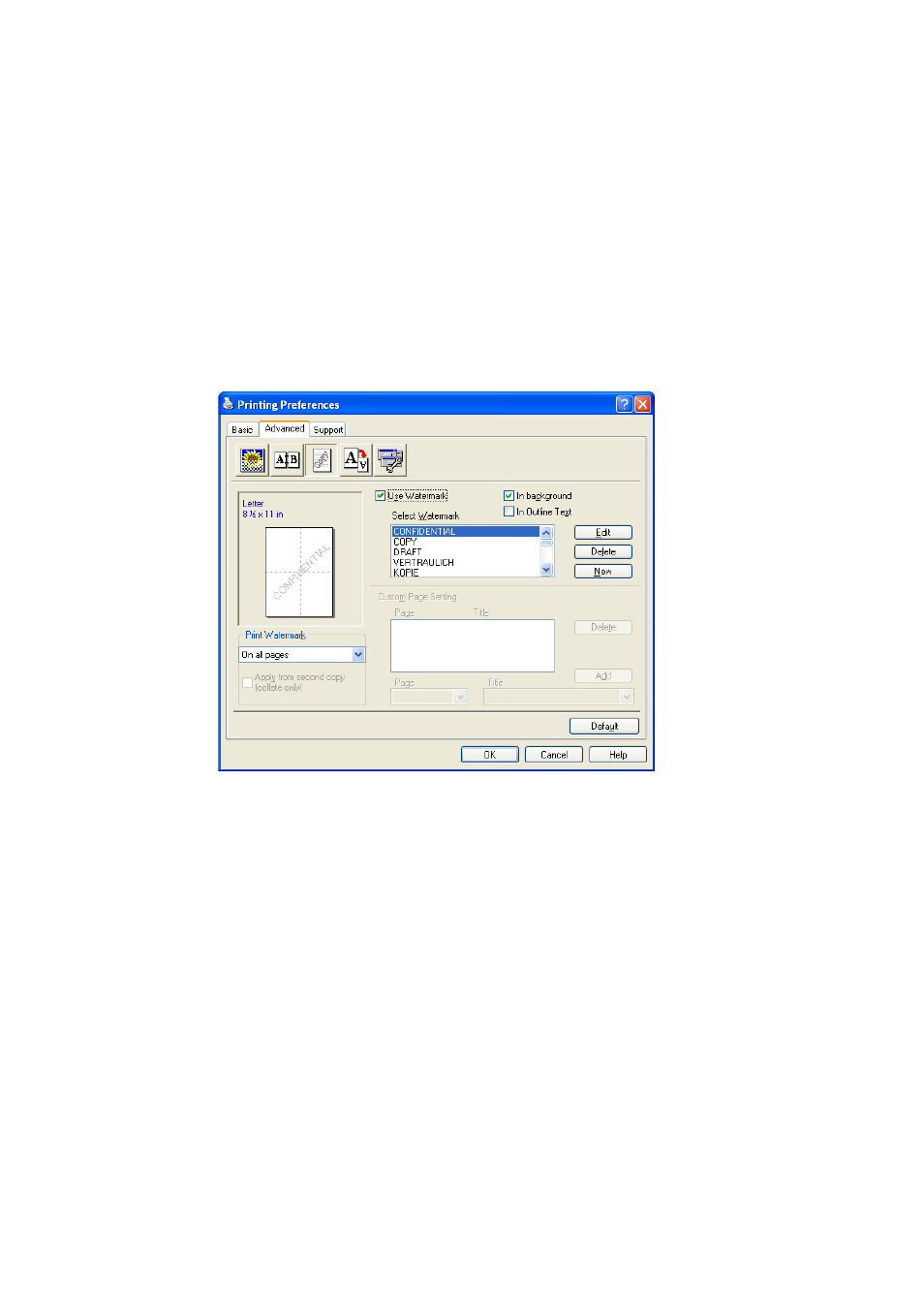 Watermark, Watermark -9 | Brother MFC-8640D User Manual | Page 34 / 179