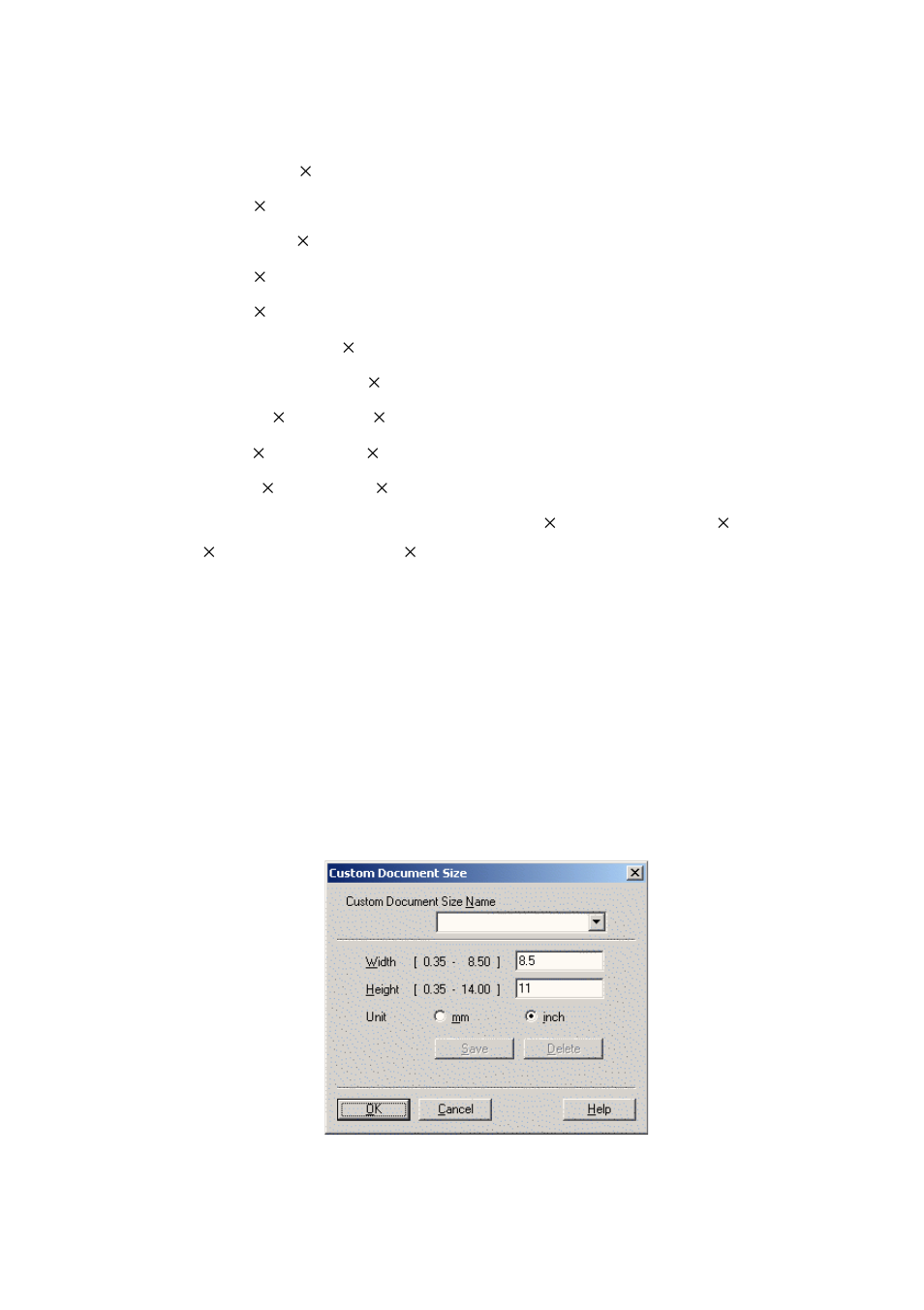 Document size, Document size -15 | Brother MFC-8640D User Manual | Page 62 / 179