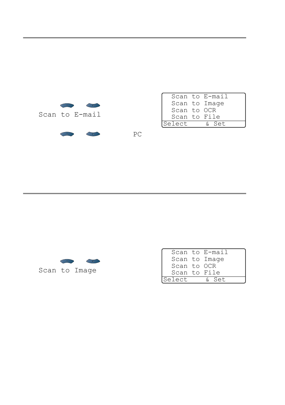 Scan to e-mail, Scan to image, Scan to e-mail -18 scan to image -18 | Brother MFC-8640D User Manual | Page 65 / 179