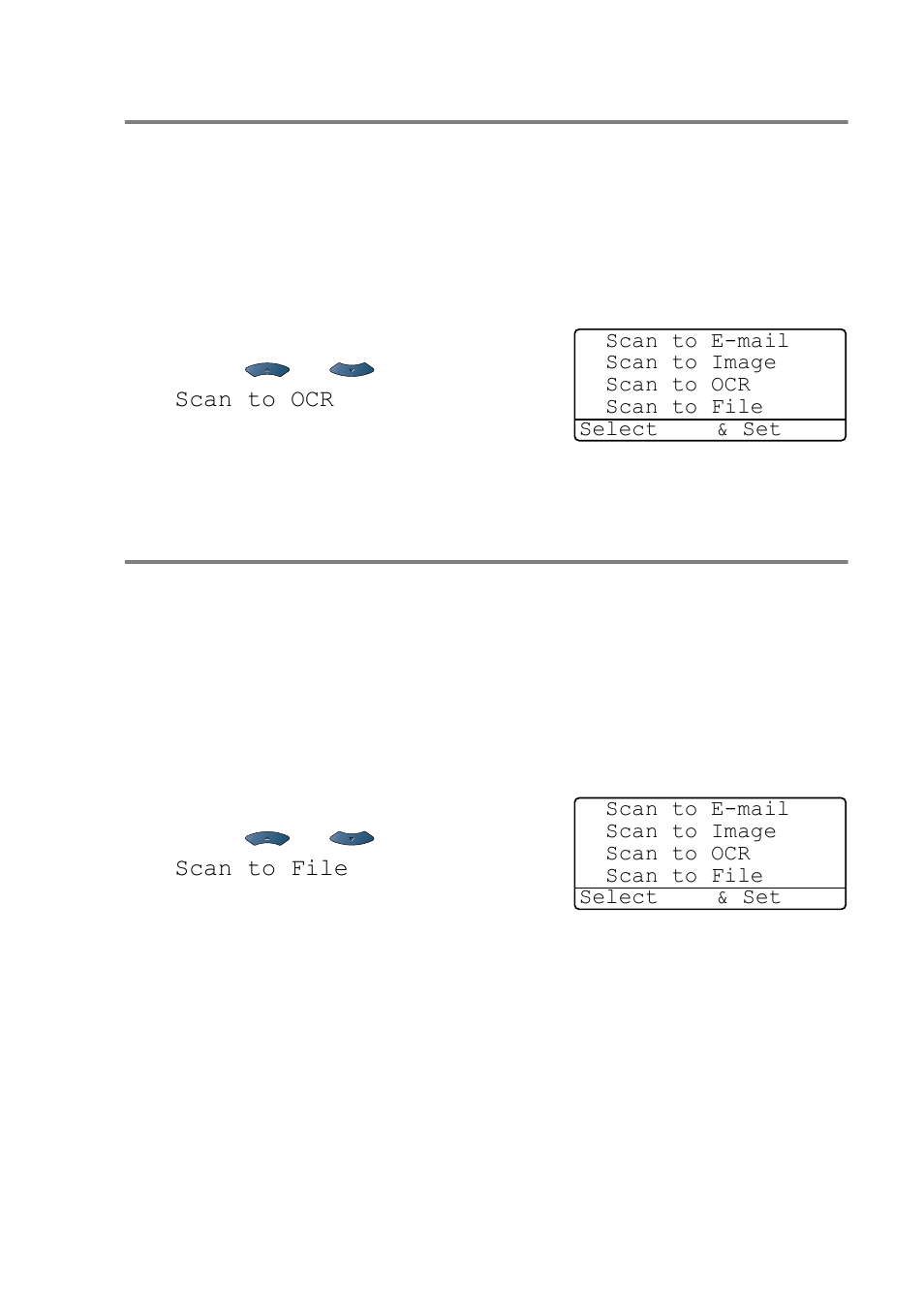 Scan to ocr, Scan to file, Scan to ocr -19 scan to file -19 | Brother MFC-8640D User Manual | Page 66 / 179