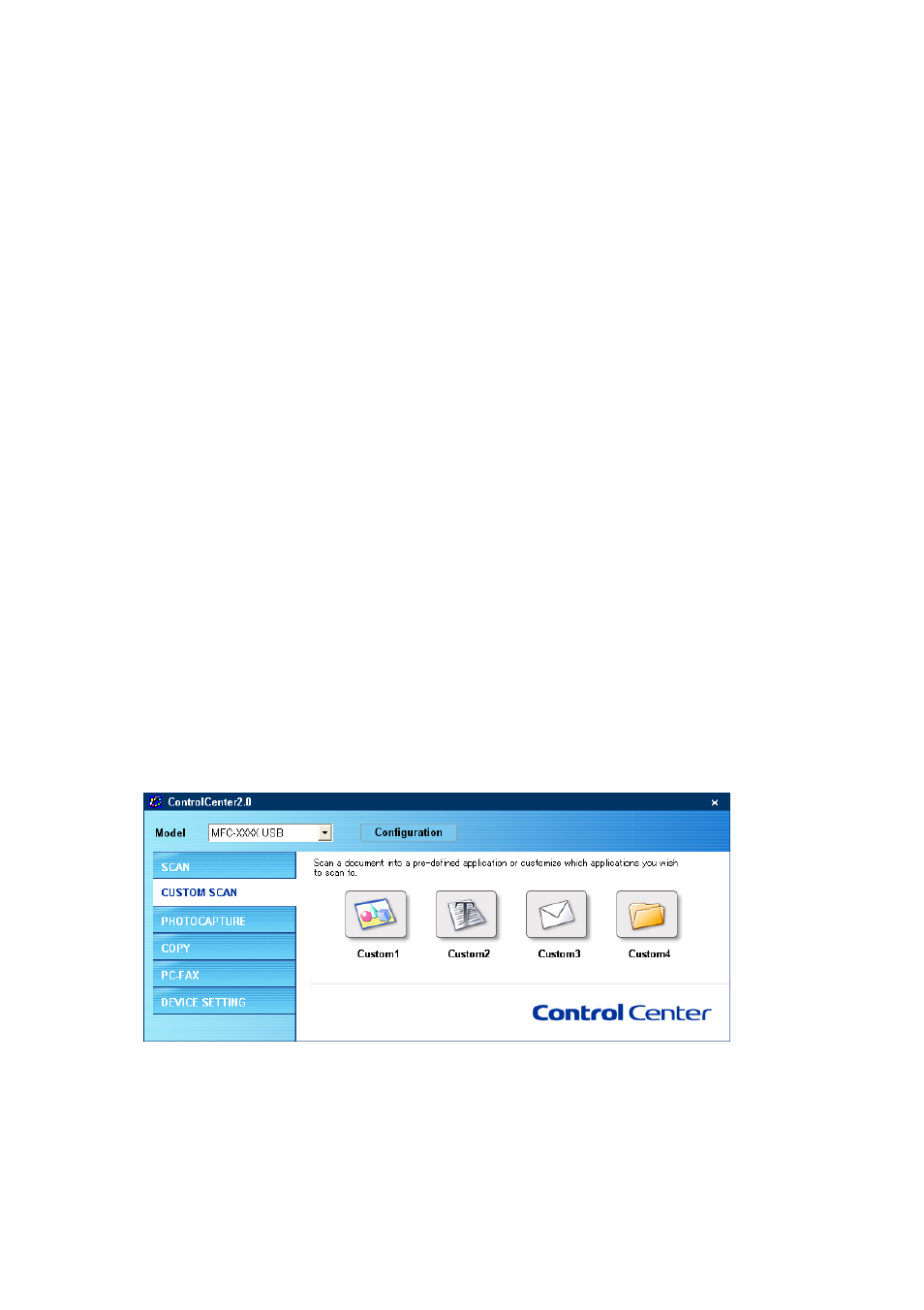 Custom scan, Custom scan -11 | Brother MFC-8640D User Manual | Page 83 / 179