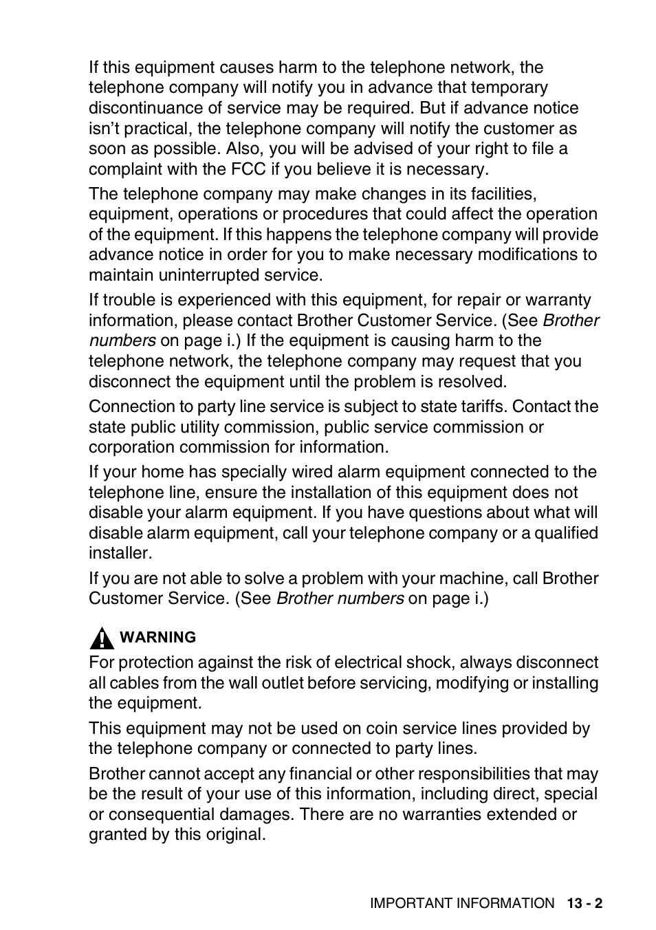 Brother FAX 1920CN User Manual | Page 162 / 214
