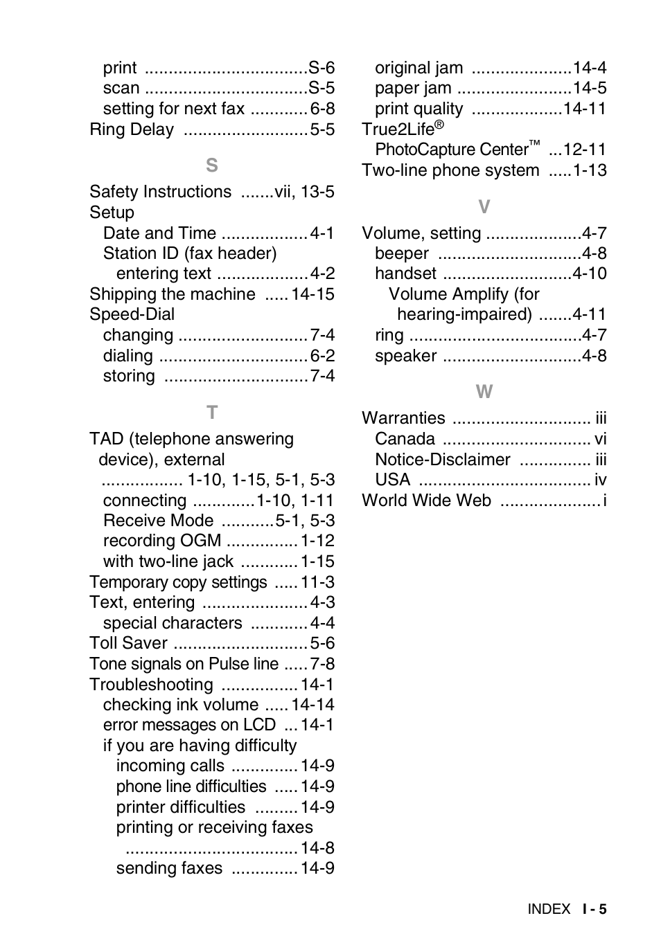 Brother FAX 1920CN User Manual | Page 208 / 214