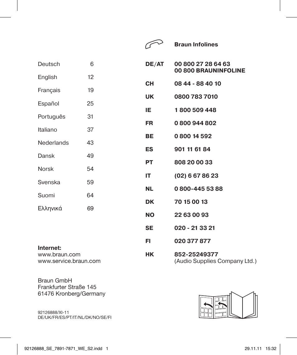 92126888_se_7891-7871_we_s2 | Braun 7771 Silk-épil 7 Dual Epilator Legs User Manual | Page 2 / 74