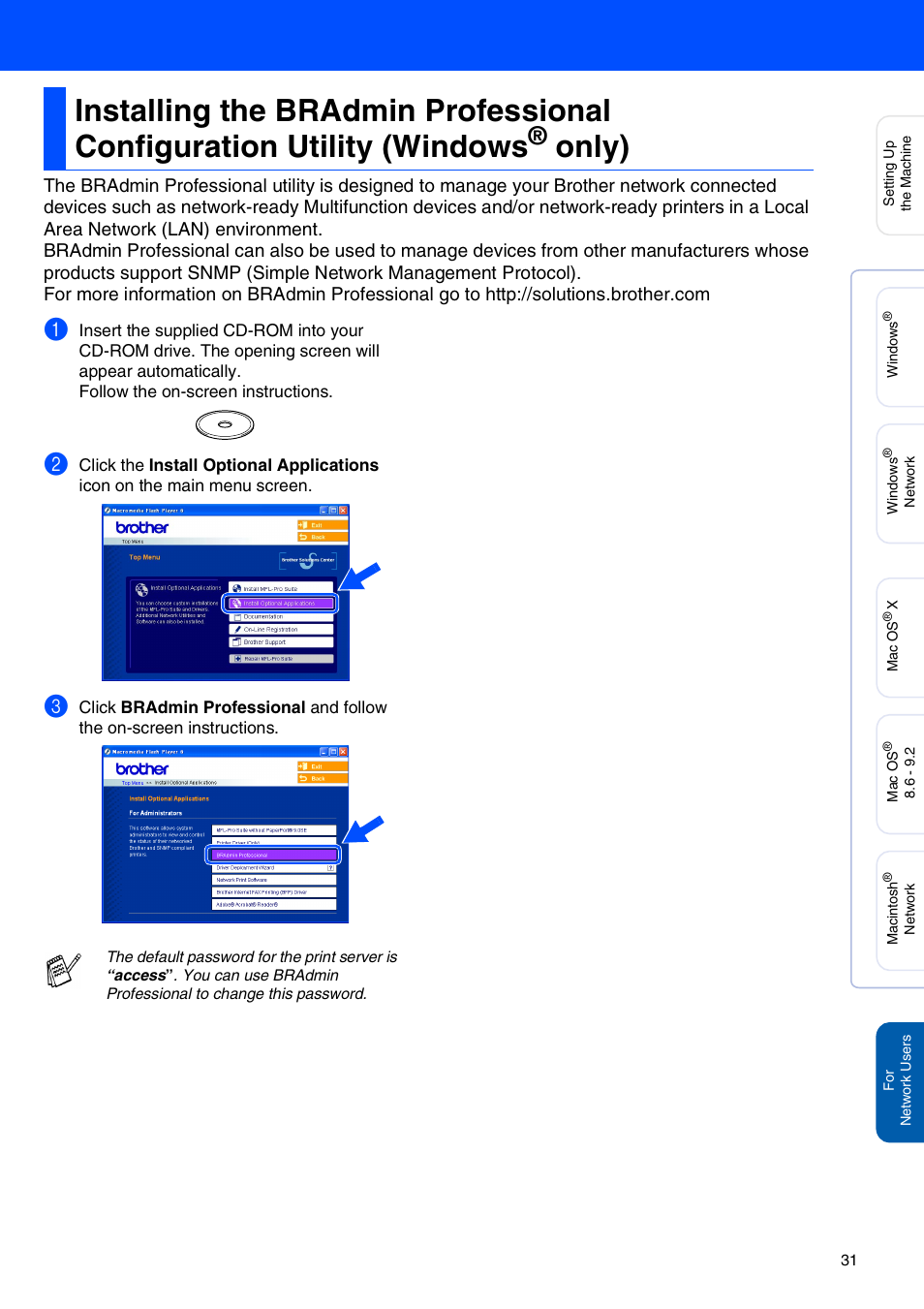 Windows, Only) | Brother MFC-3340CN User Manual | Page 33 / 37